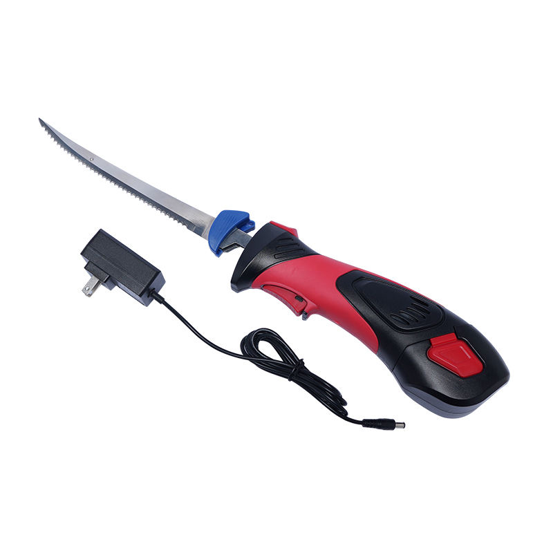 Cordless Rechargeable Reciprocating Serrated Electric Knife Cutting Meats Poultry Bread Fish Lithium Ion Electric Fillet Knife